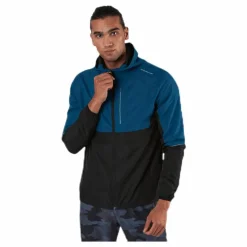 Endurance Thorow Running Jacket With Hood Blue Outlet