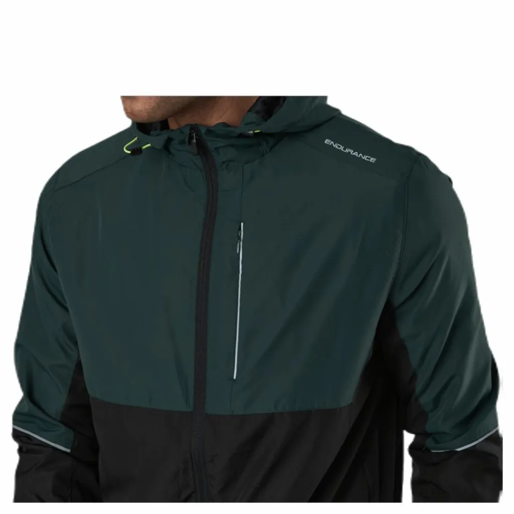 Thorow Running Jacket With Hood Green*Endurance Outlet
