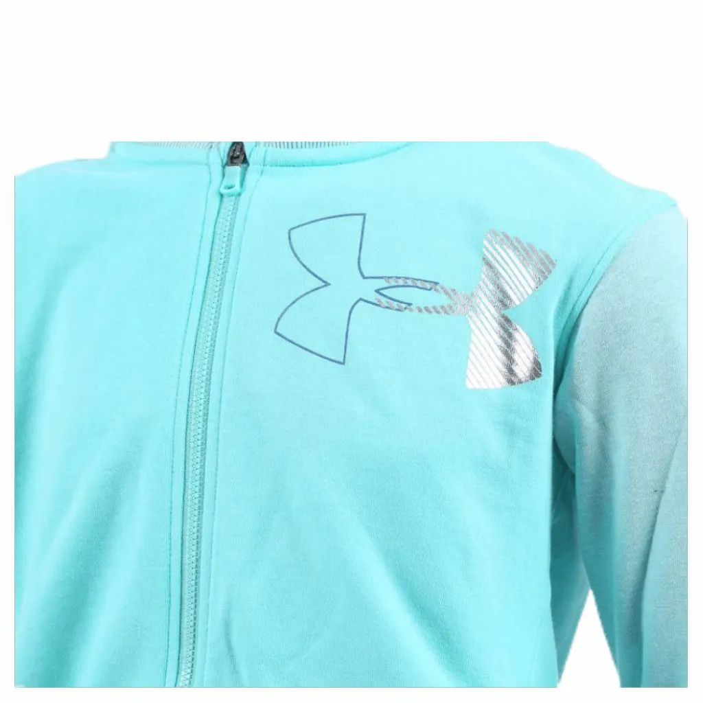 Threadborne Girls Terry Full Zip Blue/White*Under Armour Sale