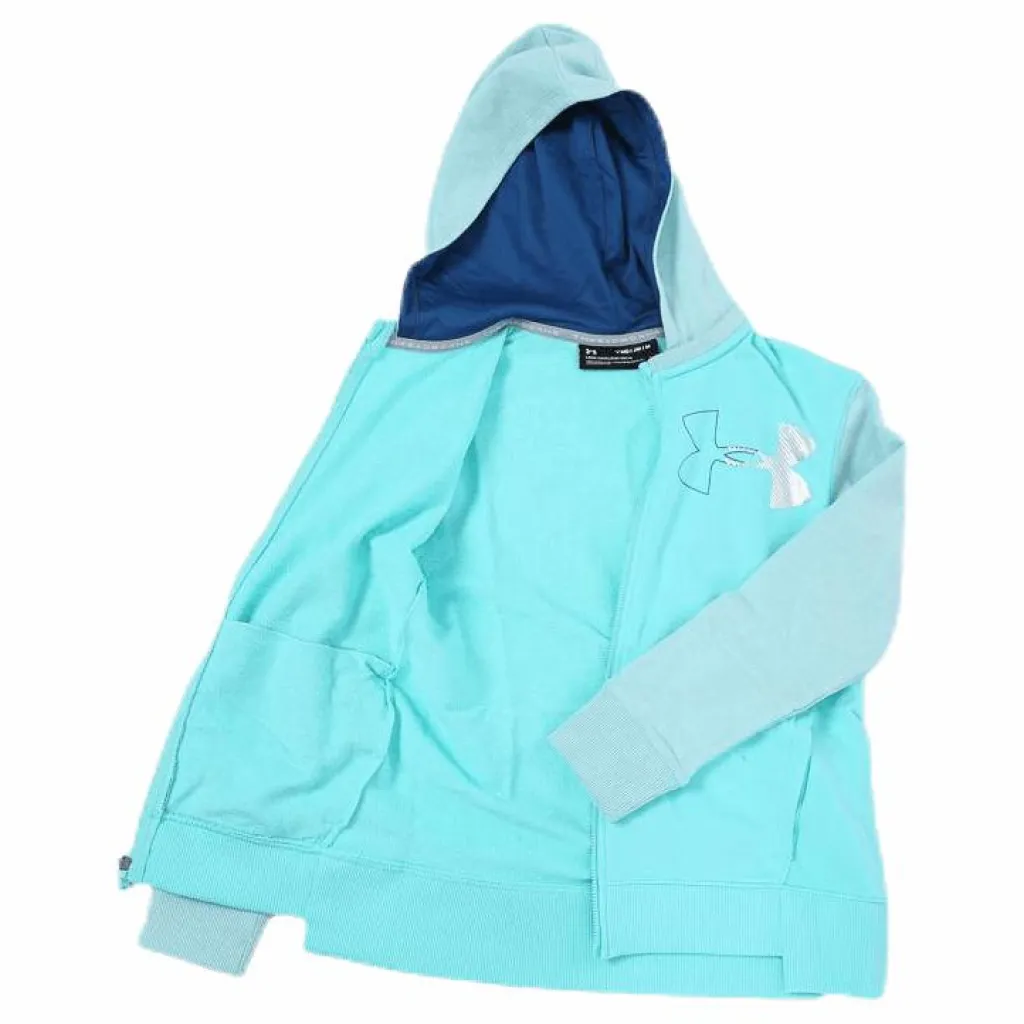 Threadborne Girls Terry Full Zip Blue/White*Under Armour Sale