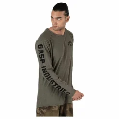 Throwback LS Tee Green*GASP