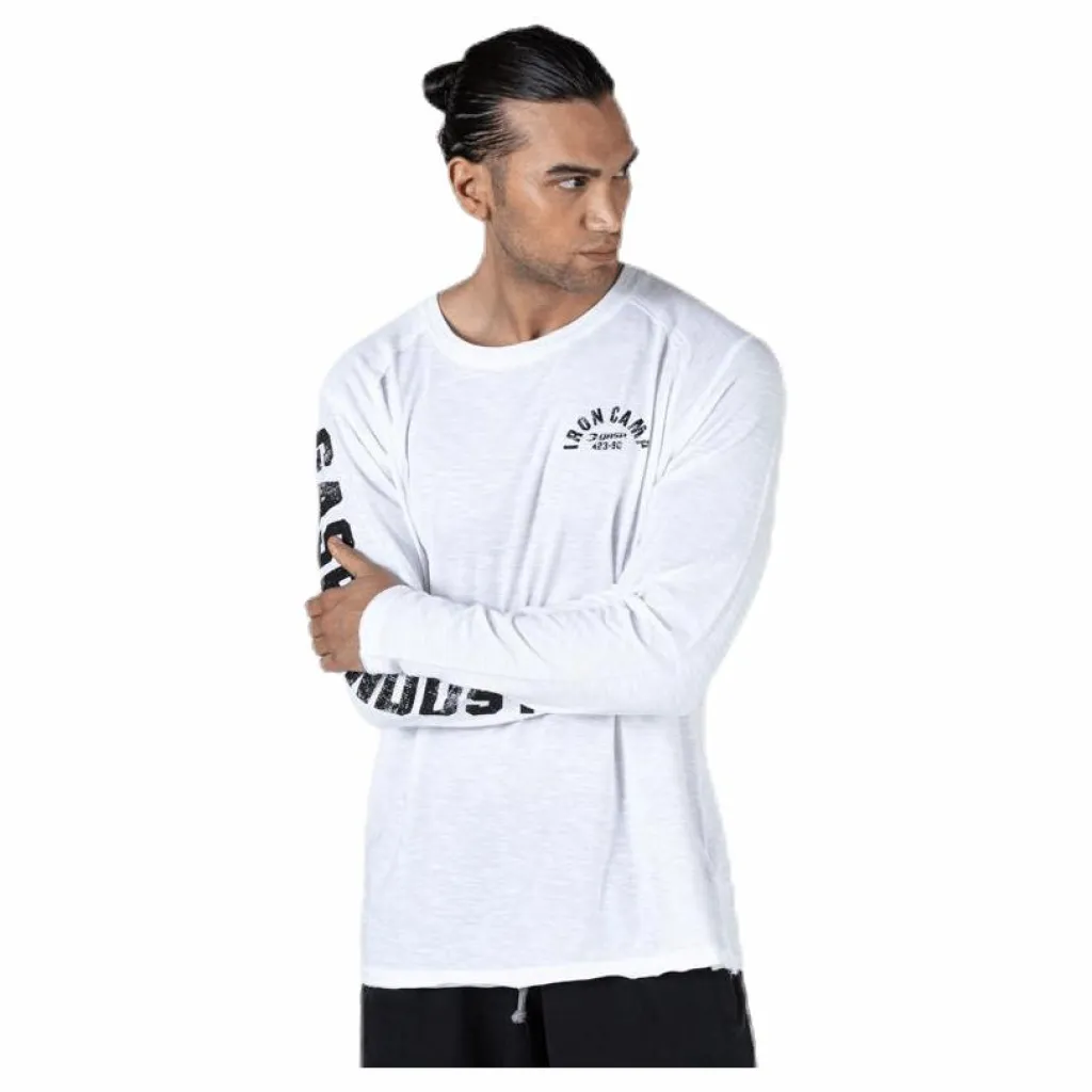 GASP Throwback LS Tee White Vit New