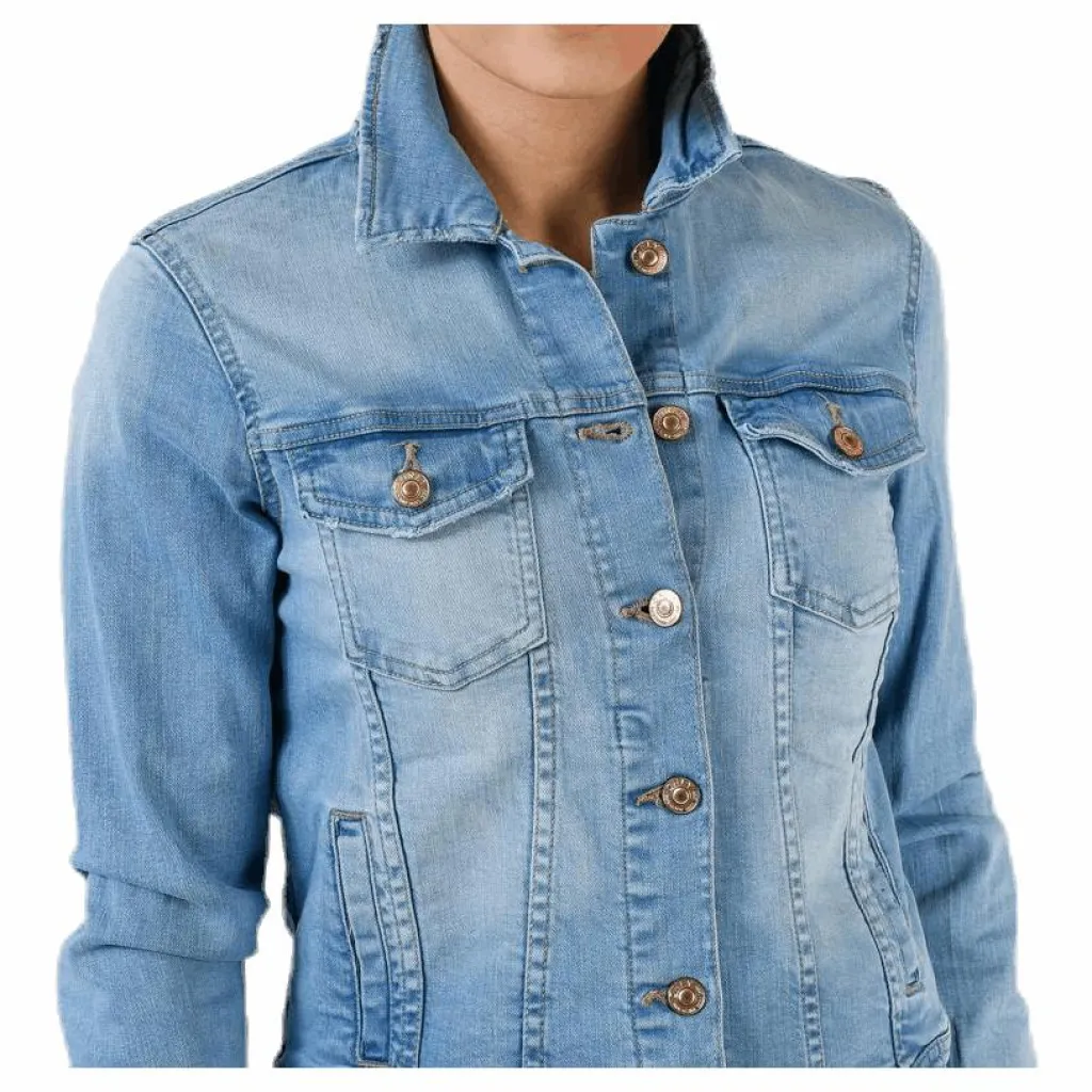 Only Tia Life Dnm Jacket Bb Lb Blue Blå Hot