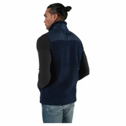 FRONTIER Titus Pile Vest Blue Blå