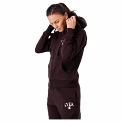 Svea Tone Zip Hood Red Röd Discount