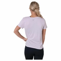 Nike Top SS Swoosh Run Pink/White Lila Sale