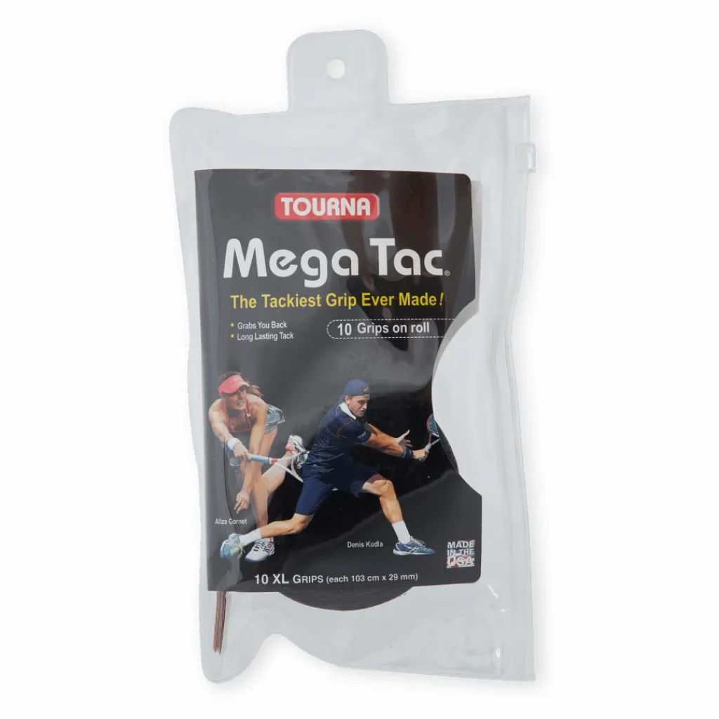 Dunlop Tourna Mega Tac 10-pack Black Svart Clearance