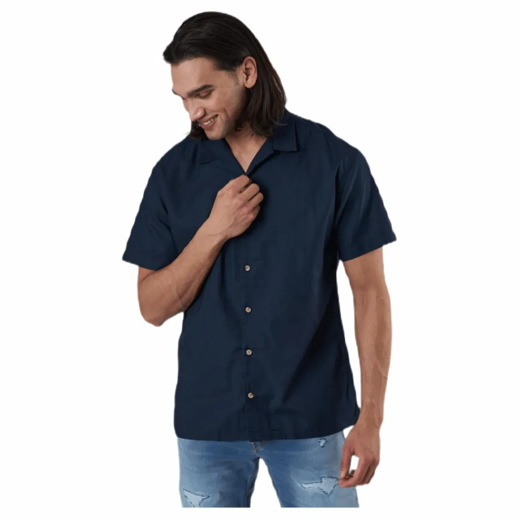 Jack & Jones Tower Shirt Ss Blue Blå New
