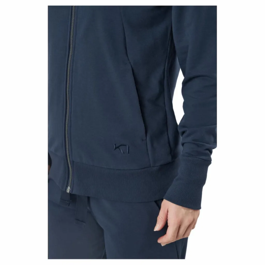 Kari Traa Traa Lounge Full-zip Hoodie Marin Blå Best