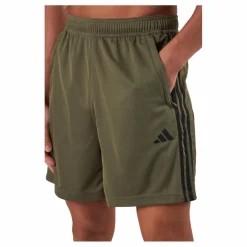 adidas Train Essentials Piqué 3-Stripes Training Shorts Olistr/Black Grön Sale