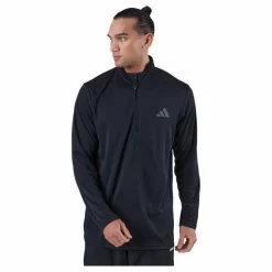 adidas Train Essentials Seasonal Training 1/4-Zip Long Sleeve Sweatshirt Black Svart Discount