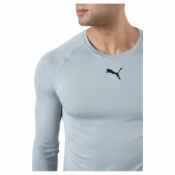 Puma Train Formknit Seamless Ls Tee Medium Gray Heather Blå Outlet