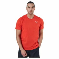 Puma Train Logo Ss Tee Cherry Tomato Röd