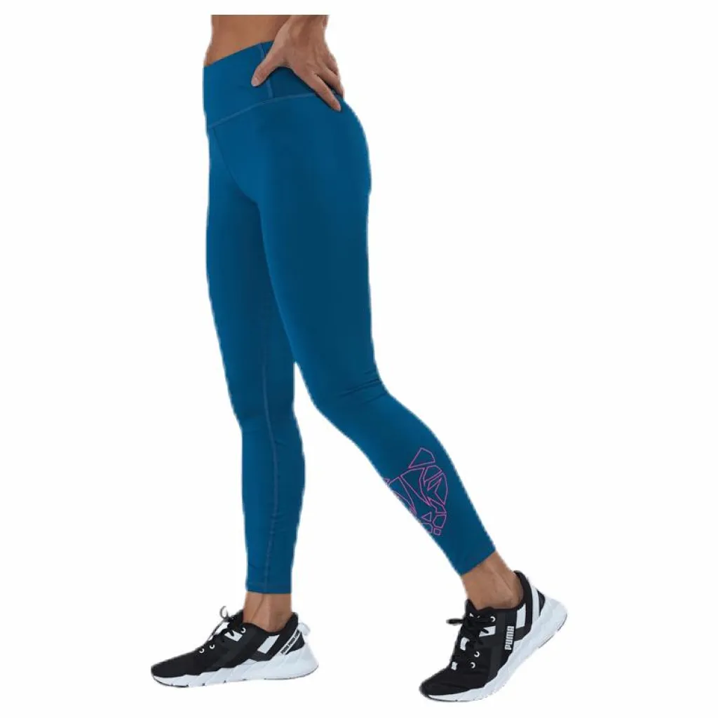 Puma Train Shine High Rise 7/8 Tight Blue Blå New