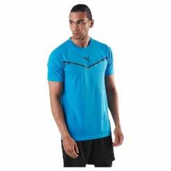 Puma Train Thermo R+ BND Short Sleeve Tee Blue Blå Sale