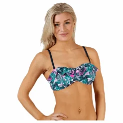 Tropic Garden Padded Bandeau Pink/Blue/Green*Salming Outlet