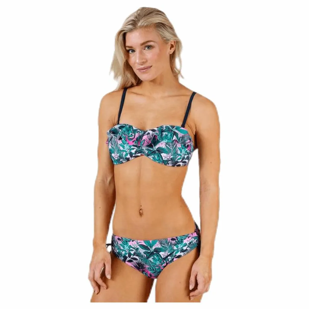 Tropic Garden Padded Bandeau Pink/Blue/Green*Salming Outlet