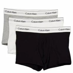 Calvin Klein Trunk 3pk Mp1 Grey Heather, White, Black Svart Hot
