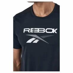 Reebok Ts Ac Graphic Tee Black Svart Clearance