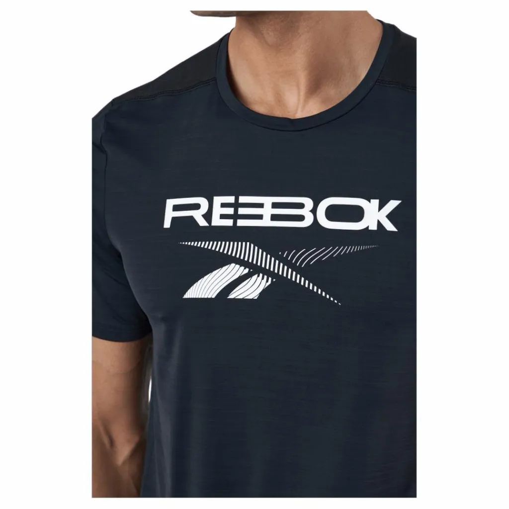 Reebok Ts Ac Graphic Tee Black Svart Clearance