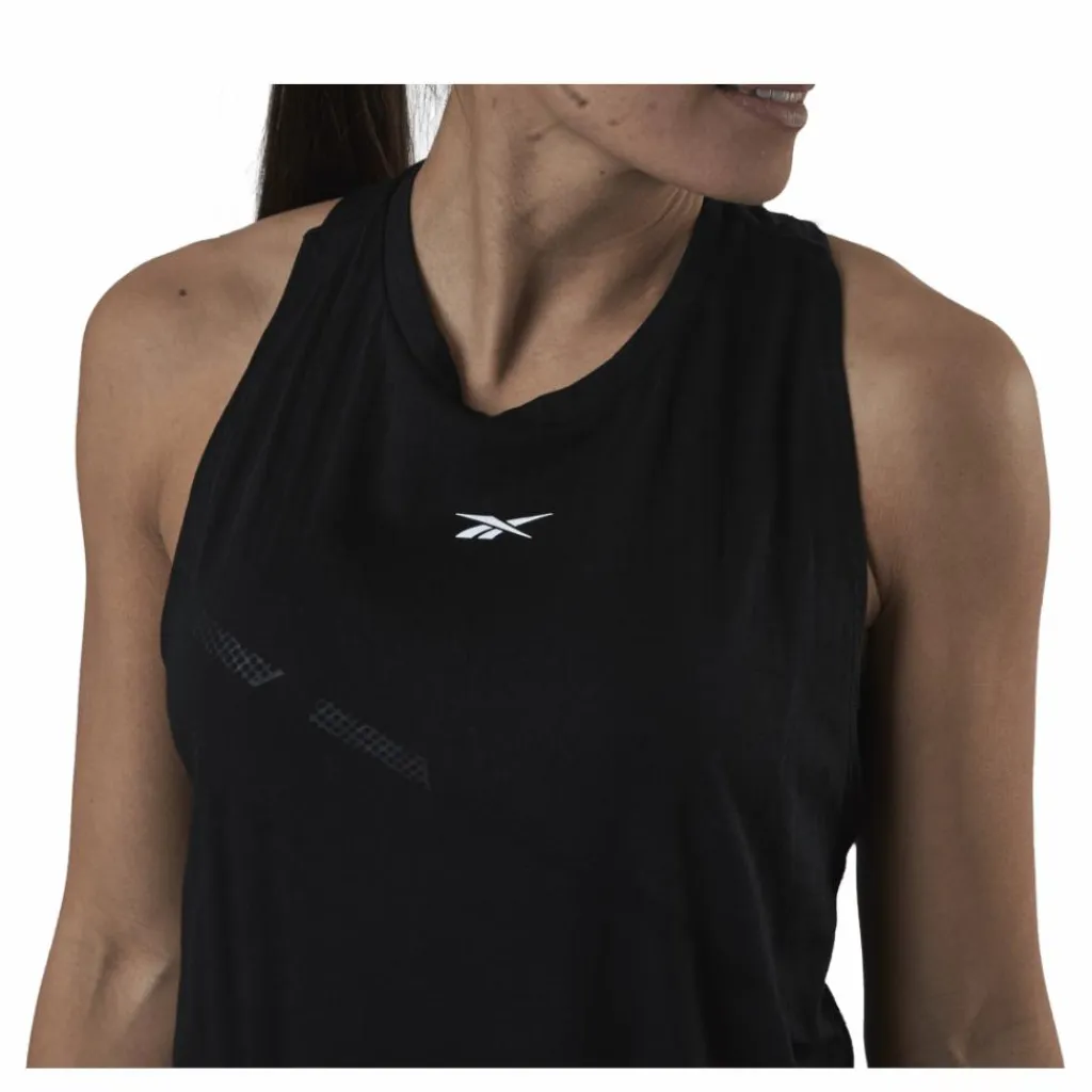 Reebok Ts Burnout Tank Black Svart Outlet