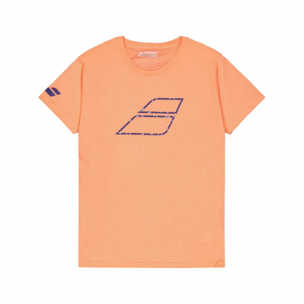 Babolat T-shirt Exe Big Flag Fluo Strike Orange New