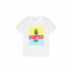 Babolat T-shirt Exercise Message White/angel Blue Vit