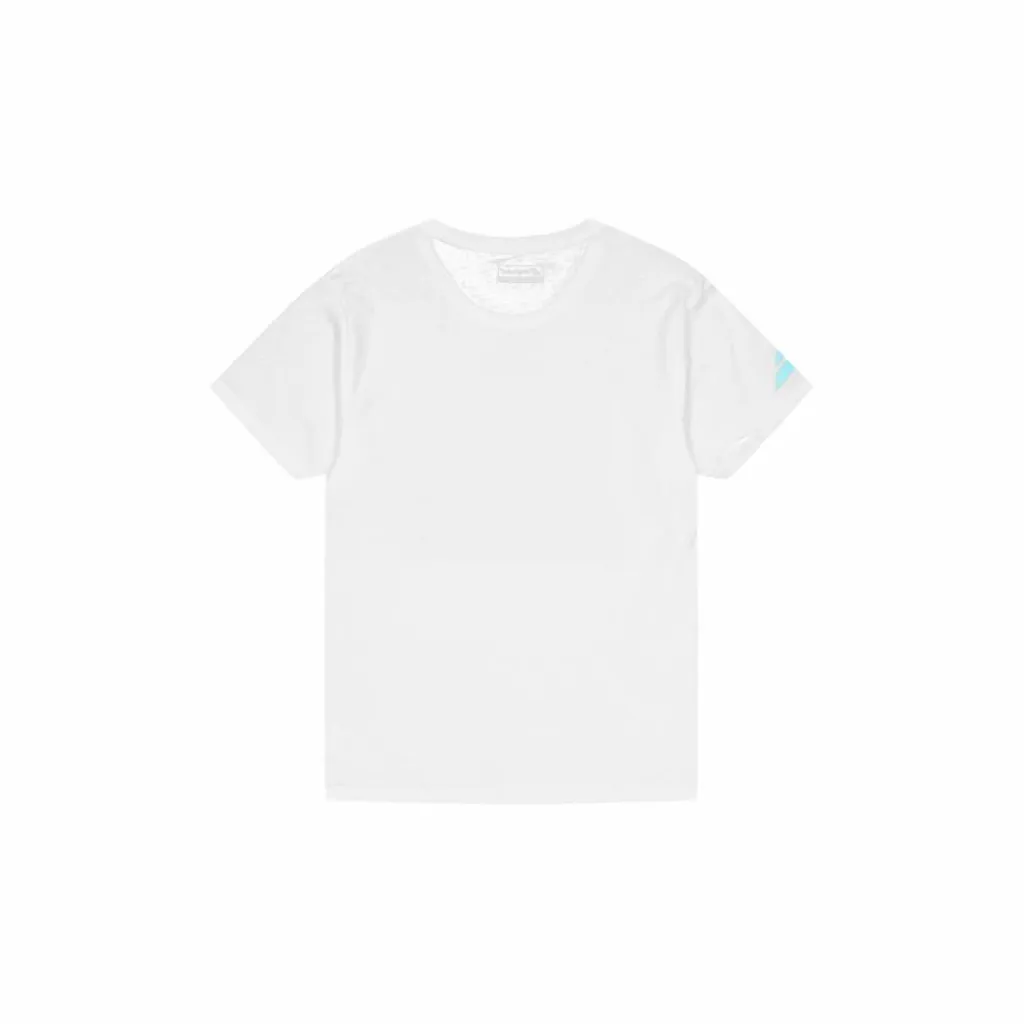 Babolat T-shirt Exercise Message White/angel Blue Vit