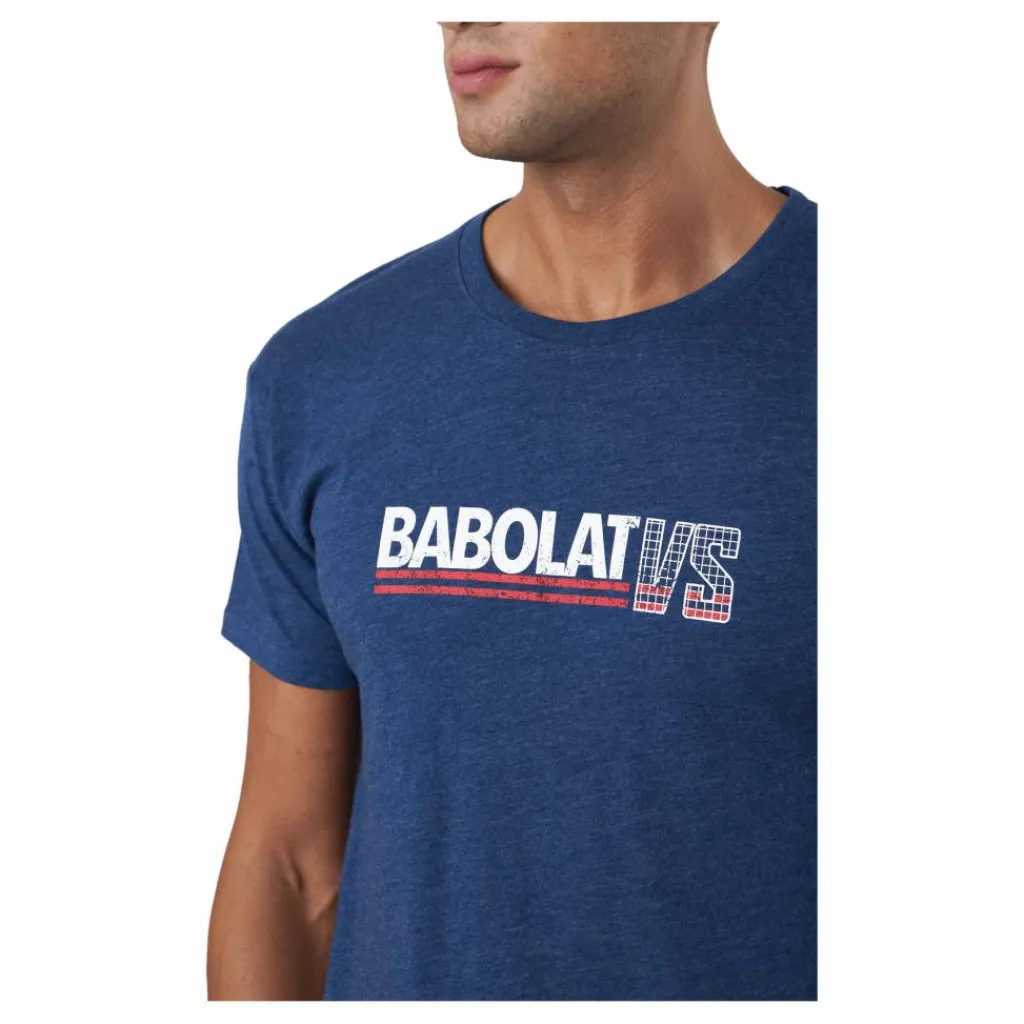 Babolat T-shirt Exercise Vintage Blue Blå New