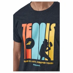 Babolat T-shirt Message Black Svart Clearance