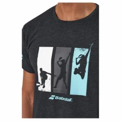 T-shirt Padel Cotton Black*Babolat