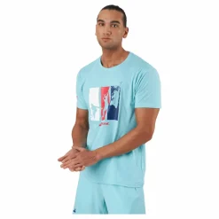 Babolat T-shirt Padel Cotton Turquoise Blå Hot
