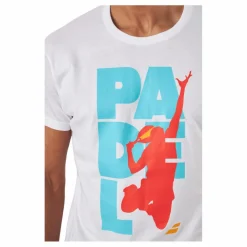 Babolat T-shirt Padel Cotton White Vit Clearance