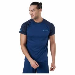 Babolat T-shirt Play Crew Neck Blue Blå Hot