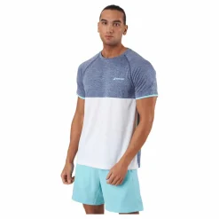 T-shirt Play Crew Neck White Blue*Babolat Discount