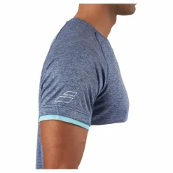 T-shirt Play Crew Neck White Blue*Babolat Discount