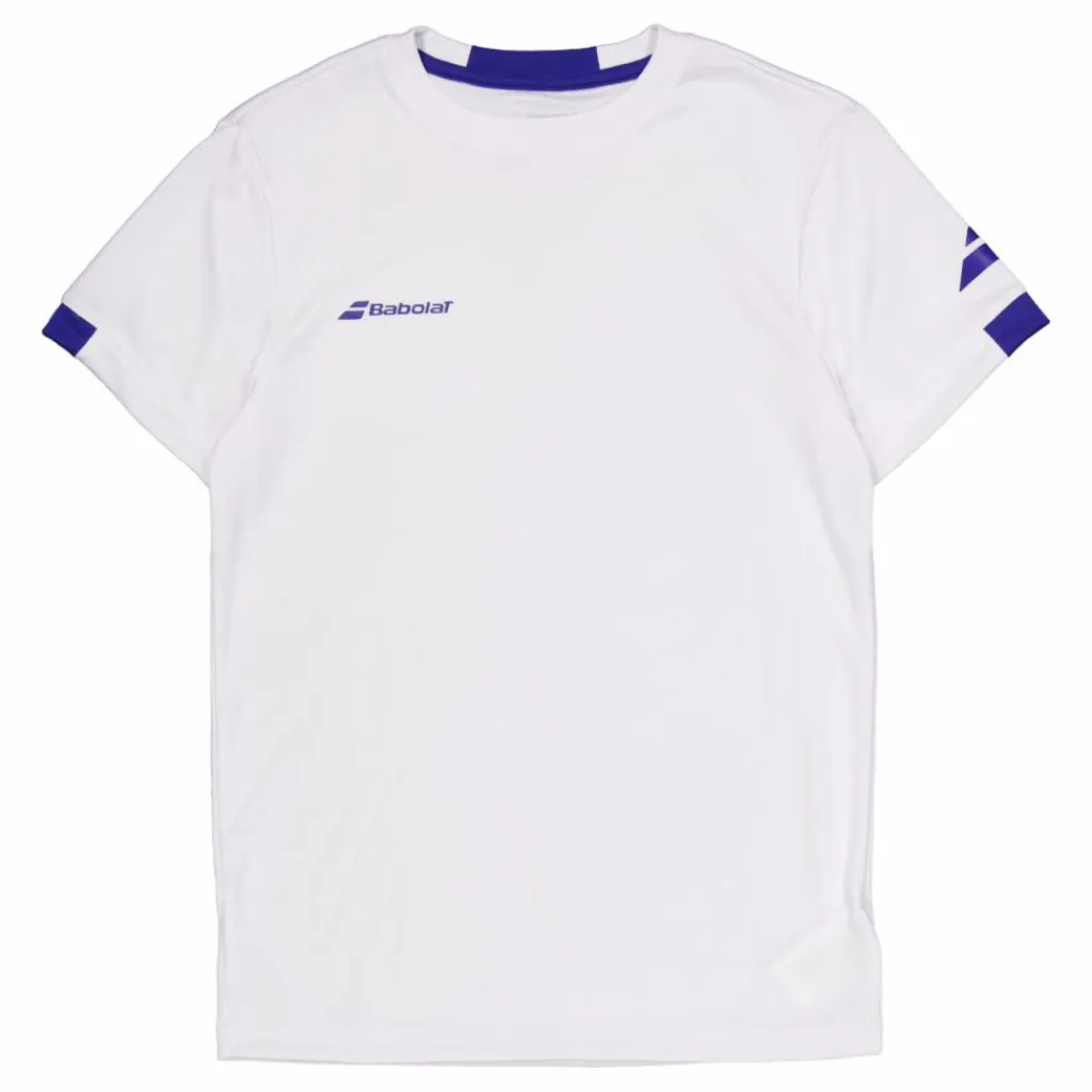 Babolat T-shirt Play Crew Neck White Vit New
