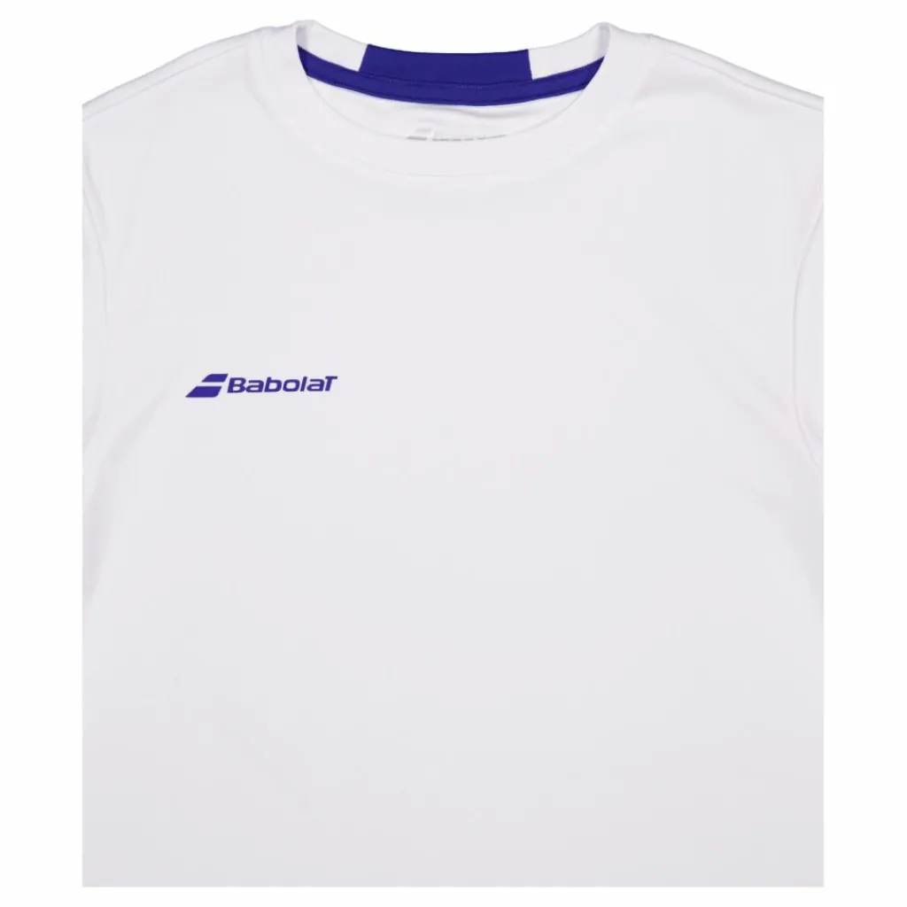 Babolat T-shirt Play Crew Neck White Vit New