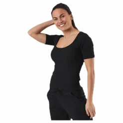 T-shirt Ribbed Black*Bread & Boxers Outlet
