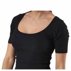 T-shirt Ribbed Black*Bread & Boxers Outlet