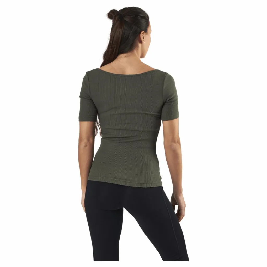 Bread & Boxers T-shirt Ribbed Green Grön New