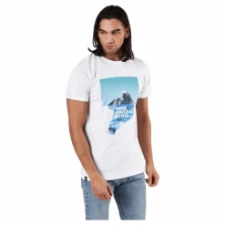 T-shirt Stockholm Recycle Moun White*Dedicated Clearance