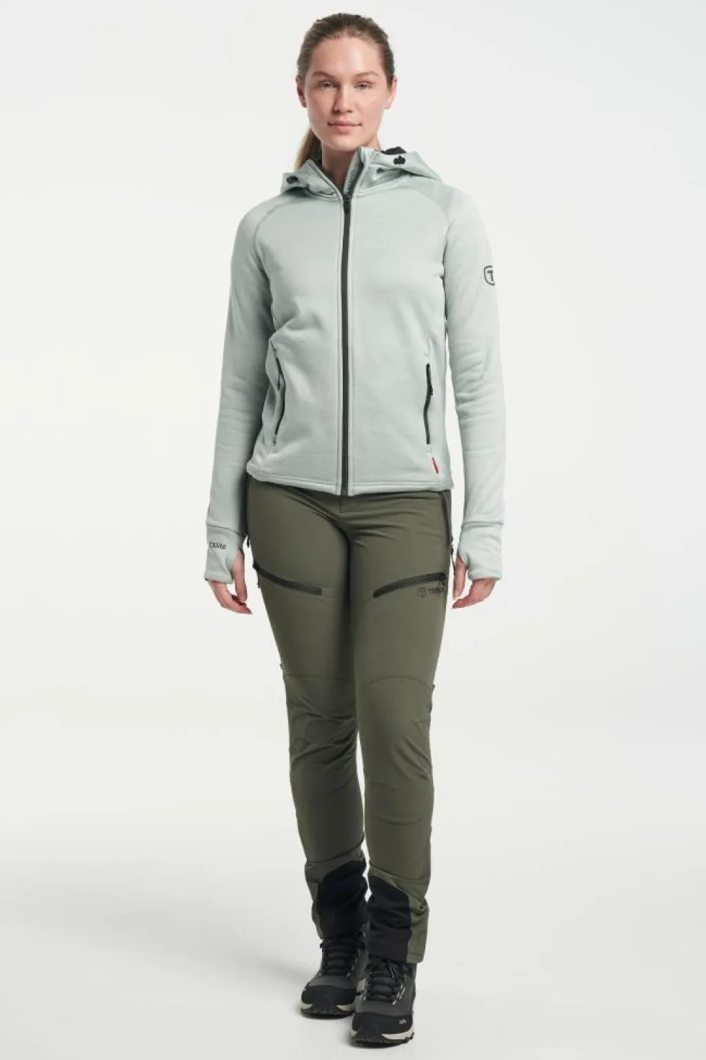 Txlite Hoodie Zip W Eucalyptus*Tenson Best