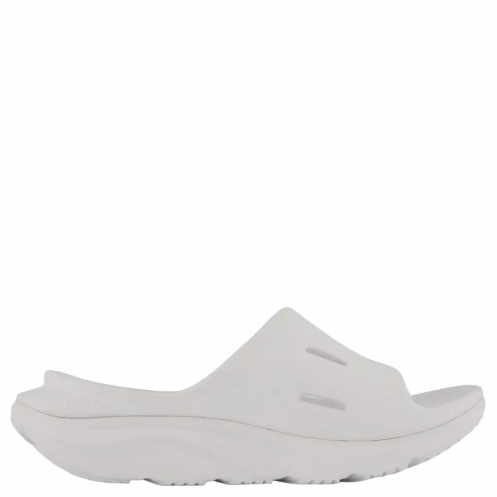 Hoka U Ora Recovery Slide 3 White / White Vit Sale