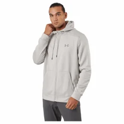 Under Armour Ua Armour Fleece Fz Hoodie Ghost Gray Grå