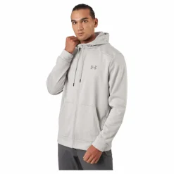Under Armour Ua Armour Fleece Fz Hoodie Ghost Gray Grå