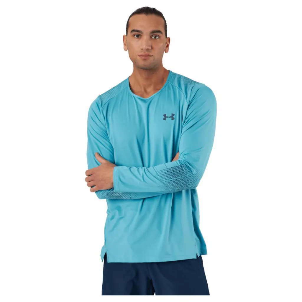 Ua Armourprint Ls Glacier Blue*Under Armour Discount