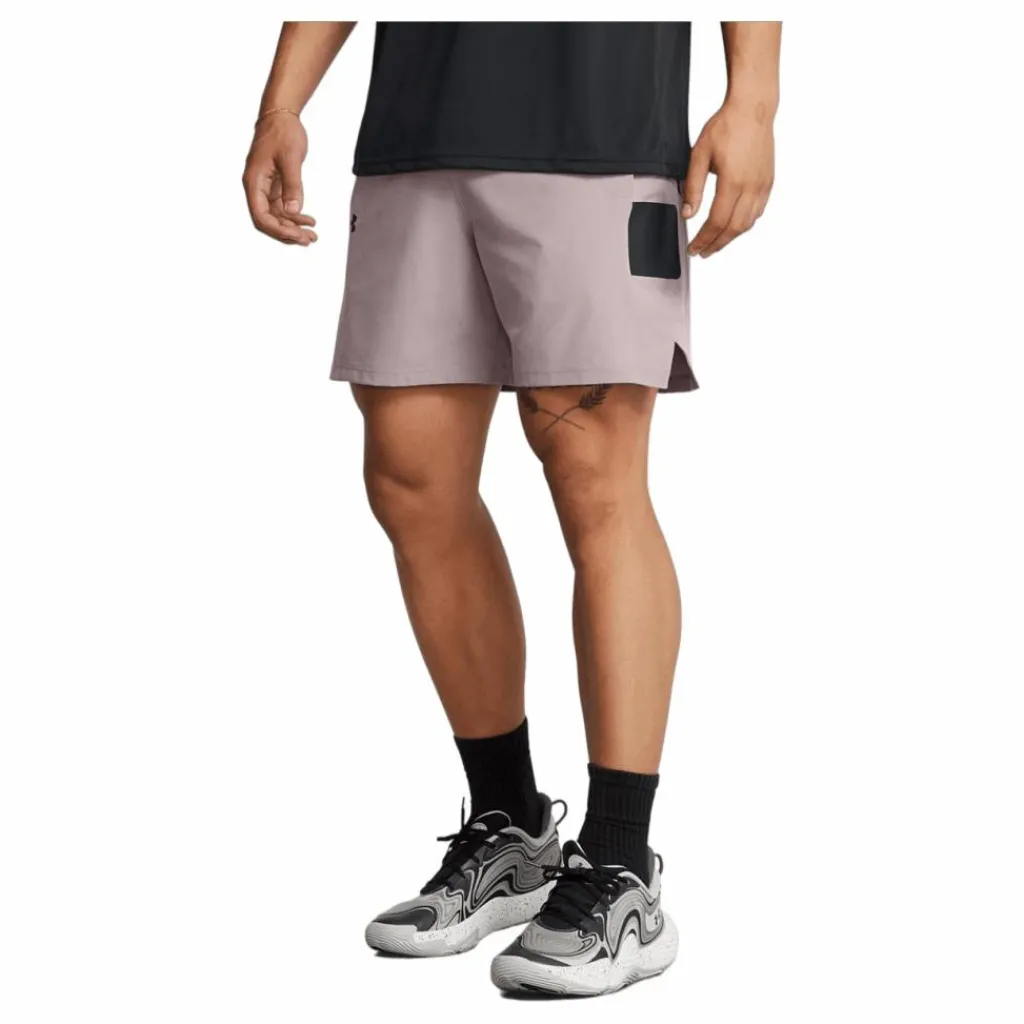 Under Armour Ua Baseline Woven Short Tetra Gray Beige Outlet