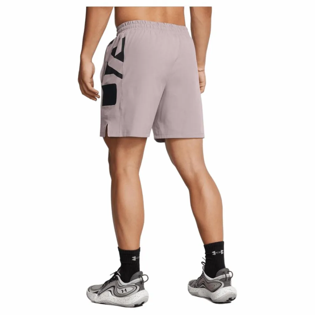 Under Armour Ua Baseline Woven Short Tetra Gray Beige Outlet