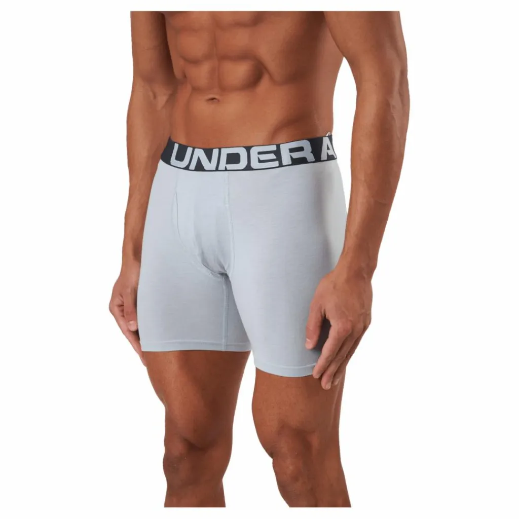 Under Armour Ua Charged Cotton 6in 3 Pack Royal Blå New